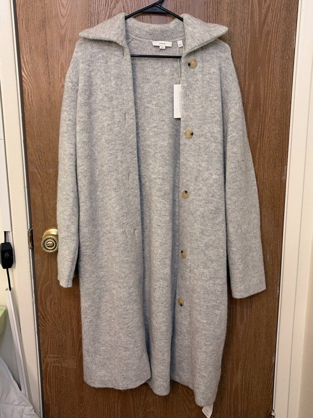 Beautiful Vince Grey Wool Blend Coat Size Small New with Tags!